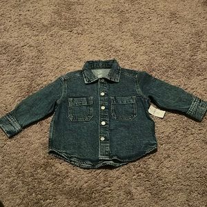 Brand New with tag! 2T Denim button down! Baby Gap